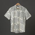 Boho Mandala Block Print Ethnic Casual Men Shirt with Short Sleeves made with Premium Soft Cotton