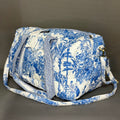 Blue & White Jungle Print Designer Block Print Cotton Duffle Bag
