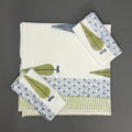 Elegant Peacock Garden Towel Set – Hand Block Printed Cotton | Jaipur Van Phool Collection 2025